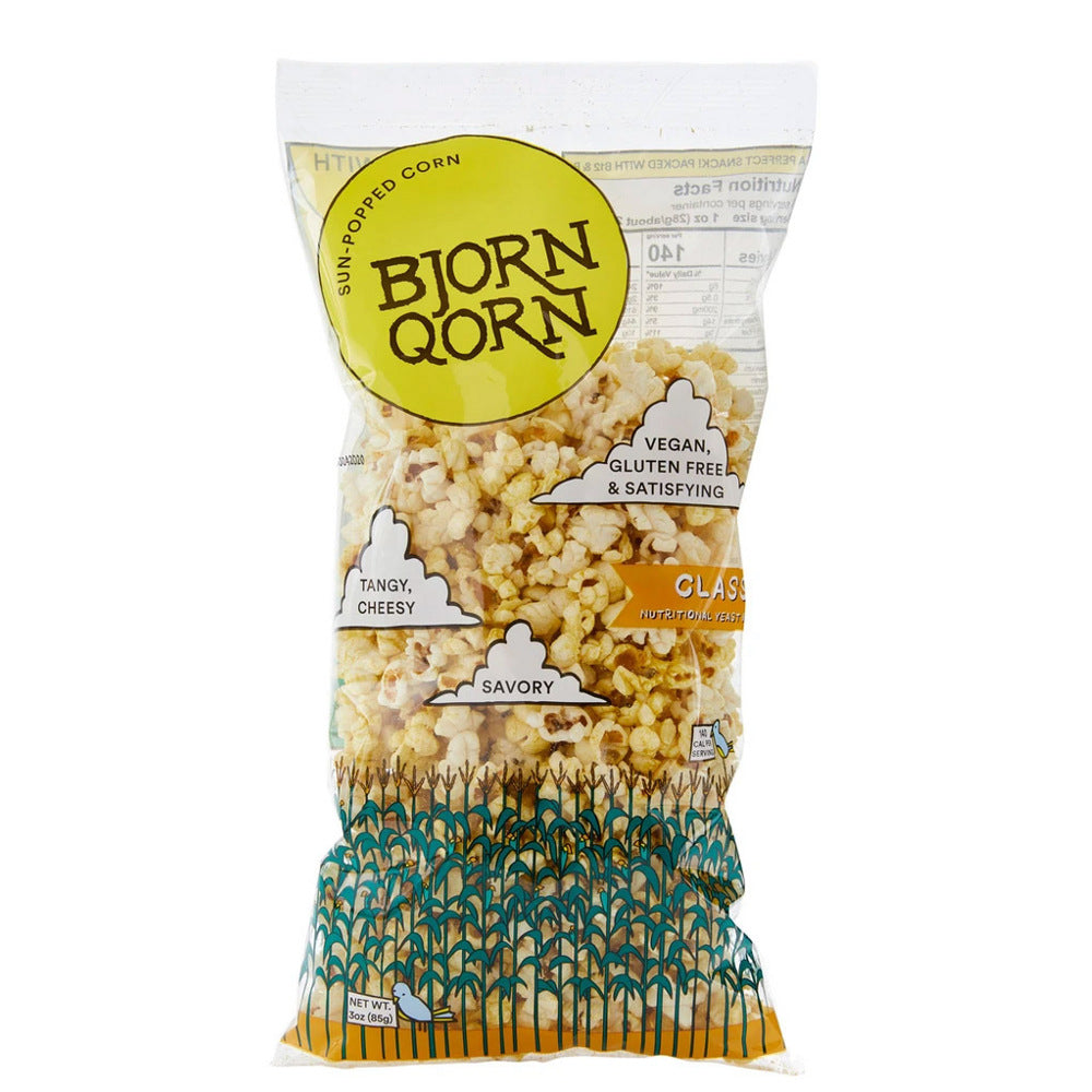 Bjorn Qorn 3oz Sun Popped Popcorn