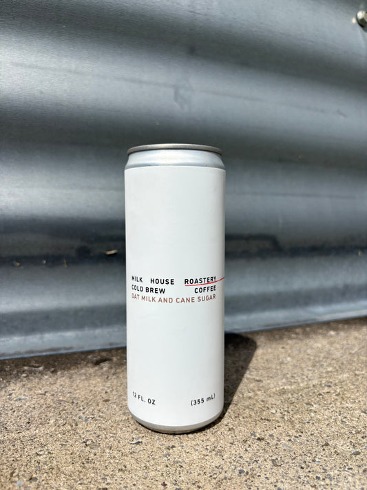 COLD BREW CAN 12 OZ black, unsweetened or oat milk and cane sugar